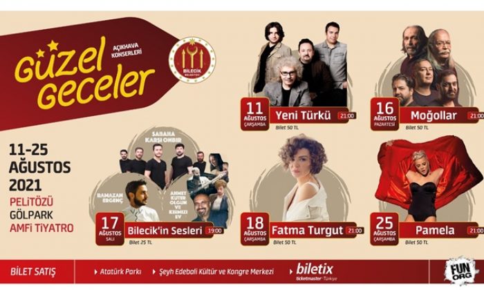 BİLECİK BELEDİYESİNDEN AÇIK HAVA KONSERLERİ