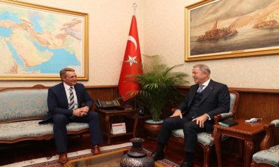 Millî Savunma Bakanı Hulusi Akar, ABD’nin Ankara Büyükelçisi Olarak Atanan Jeffry L. Flake’i Kabul Etti