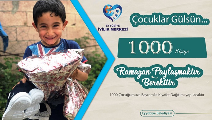 EYYÜBIYE BELEDIYESI BAYRAMDA BİN YETİMİN YÜZÜNÜ GÜLDÜRECEK