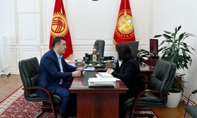 Президент Садыр Жапаров принял министра природных ресурсов, экологии и технического надзора Динару Кутманову