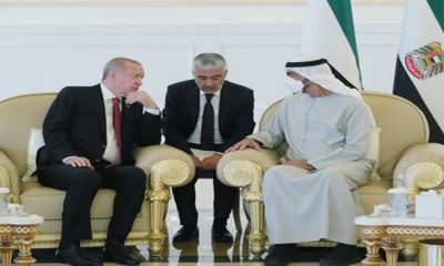 Cumhurbaşkanı Erdoğan, Birleşik Arap Emirlikleri Devlet Başkanı Al Nahyan’la bir araya geldi