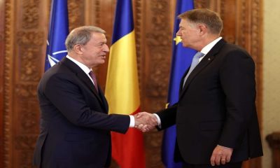 Millî Savunma Bakanı Hulusi Akar, Romanya Cumhurbaşkanı Klaus Werner Iohannis Tarafından Kabul Edildi