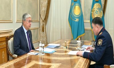 Devlet başkanı İçişleri Bakanı Yerzhan Sadenov’u kabul etti