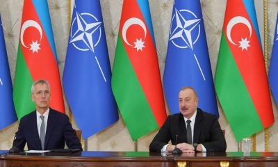 İlham Aliyev ve NATO Genel Sekreteri Jens Stoltenberg basına açıklama yaptı
