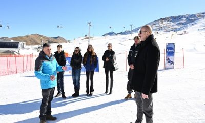 İlham Əliyev Şahdağ Turizm Kompleksində yerləşən “Lakeside” hotelində aparılmış işlərlə və “Xizək klubu” binasının tikintisi ilə tanış olub